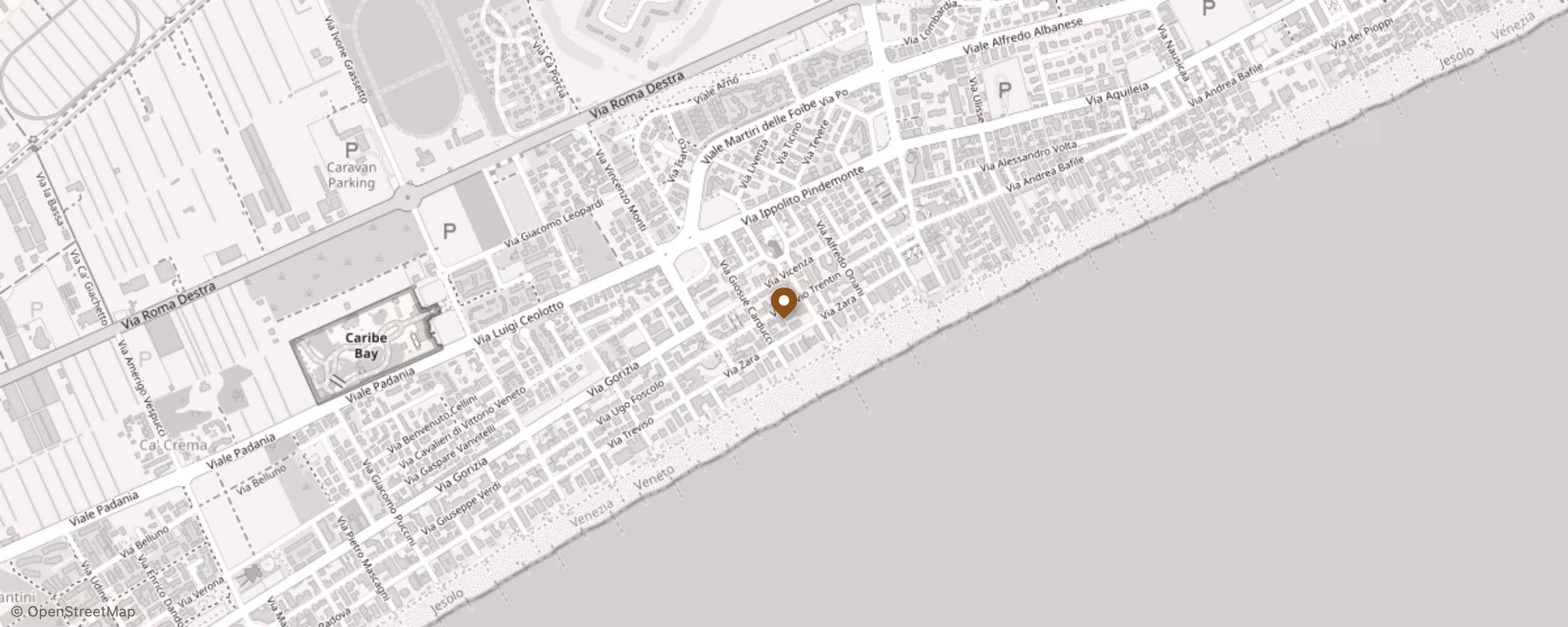 Mappa: Via Silvio Trentin, 75, 30016 Lido di Jesolo